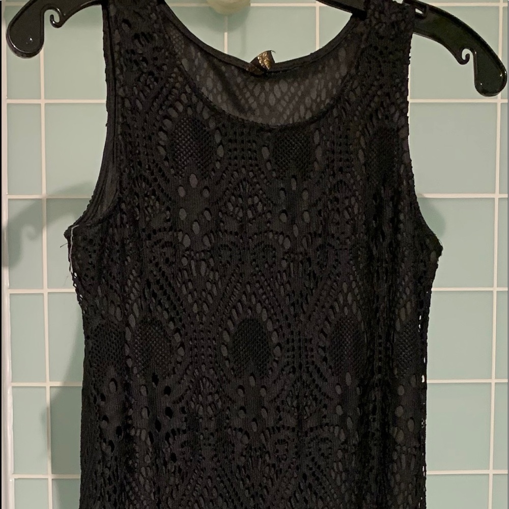 Beautiful Black Lace Maxi Dress